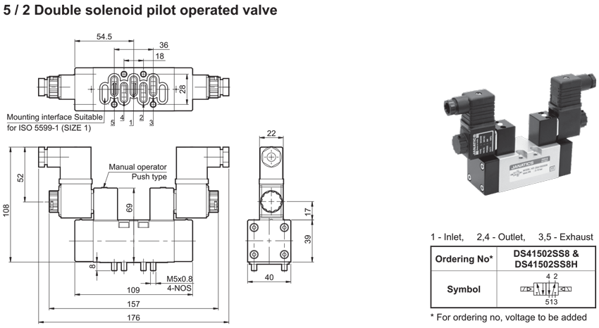 5/2 Double solenoid