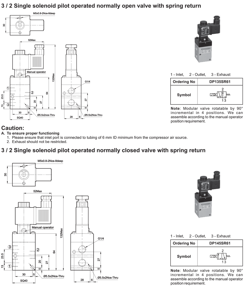 3/2 Solenoid Valve